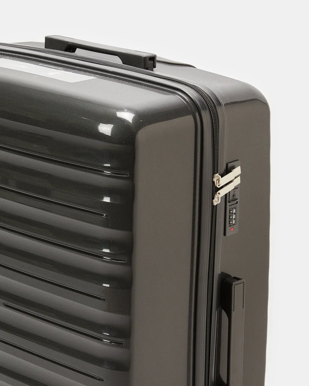 Black Textured Trolley Luggage Trolley (28 Inch) sold by Redtag product image thumbnail 3