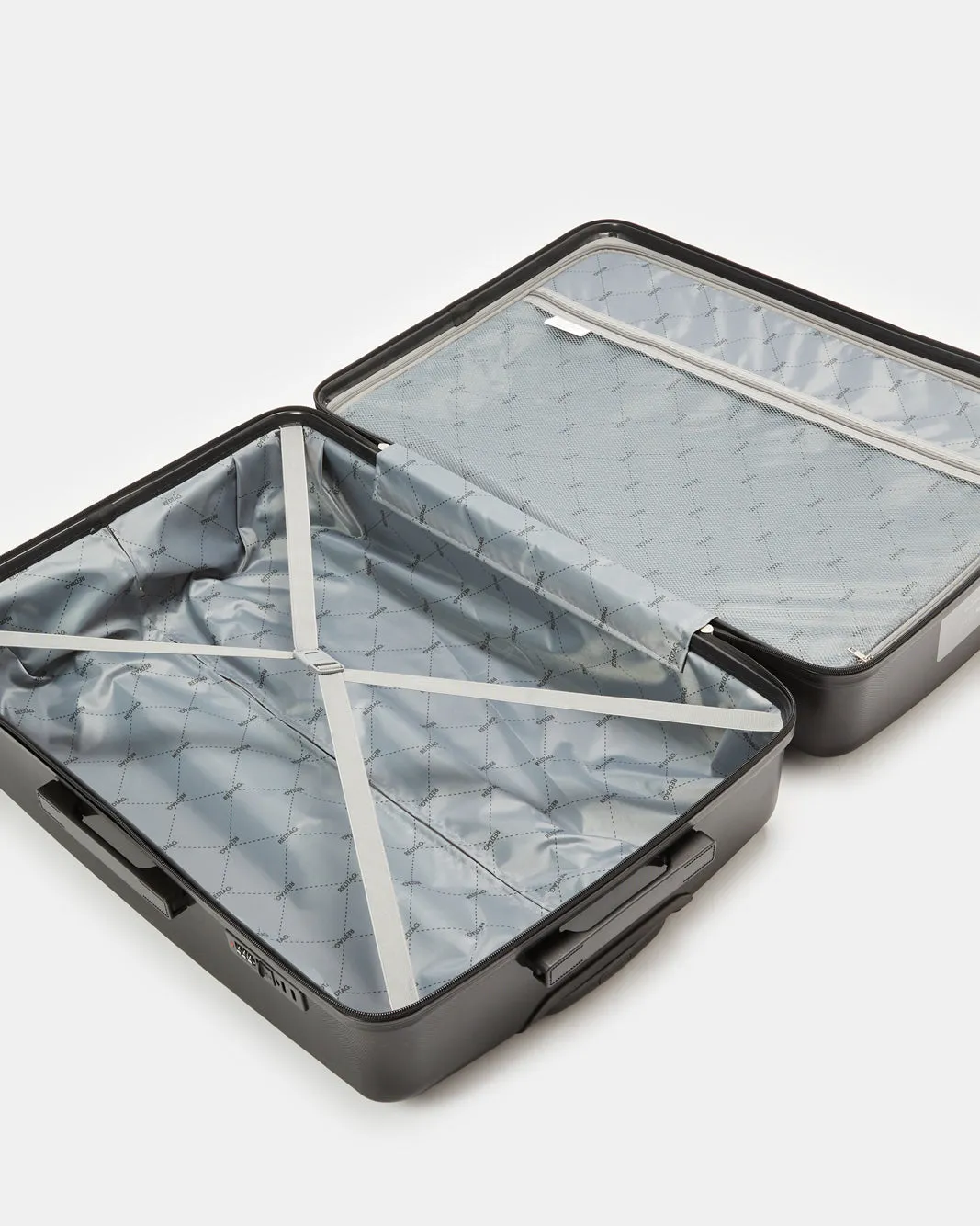 Black Textured Trolley Luggage Trolley (28 Inch) sold by Redtag product image thumbnail 5