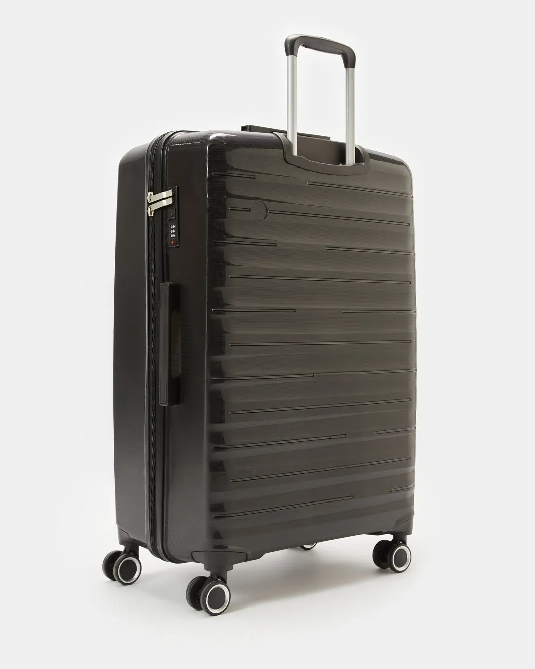 Black Textured Trolley Luggage Trolley (28 Inch) sold by Redtag product image thumbnail 2
