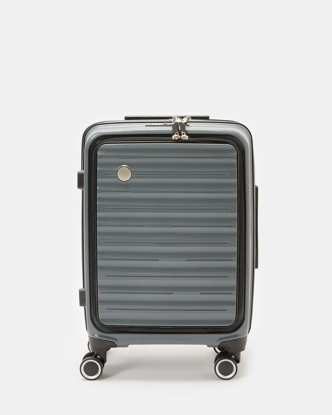 Grey Textured Trolley Luggage Trolley (20 Inch) sold by Redtag