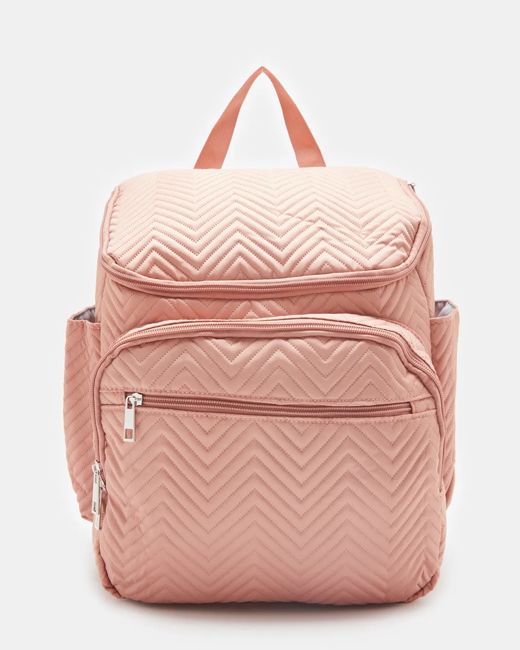 Pink Textured Diaper Bag sold by Redtag