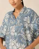 Women Blue Printed Blouse sold by Redtag