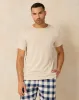 Men Beige And Navy Checkered Pyjama Set (2 Piece) sold by Redtag