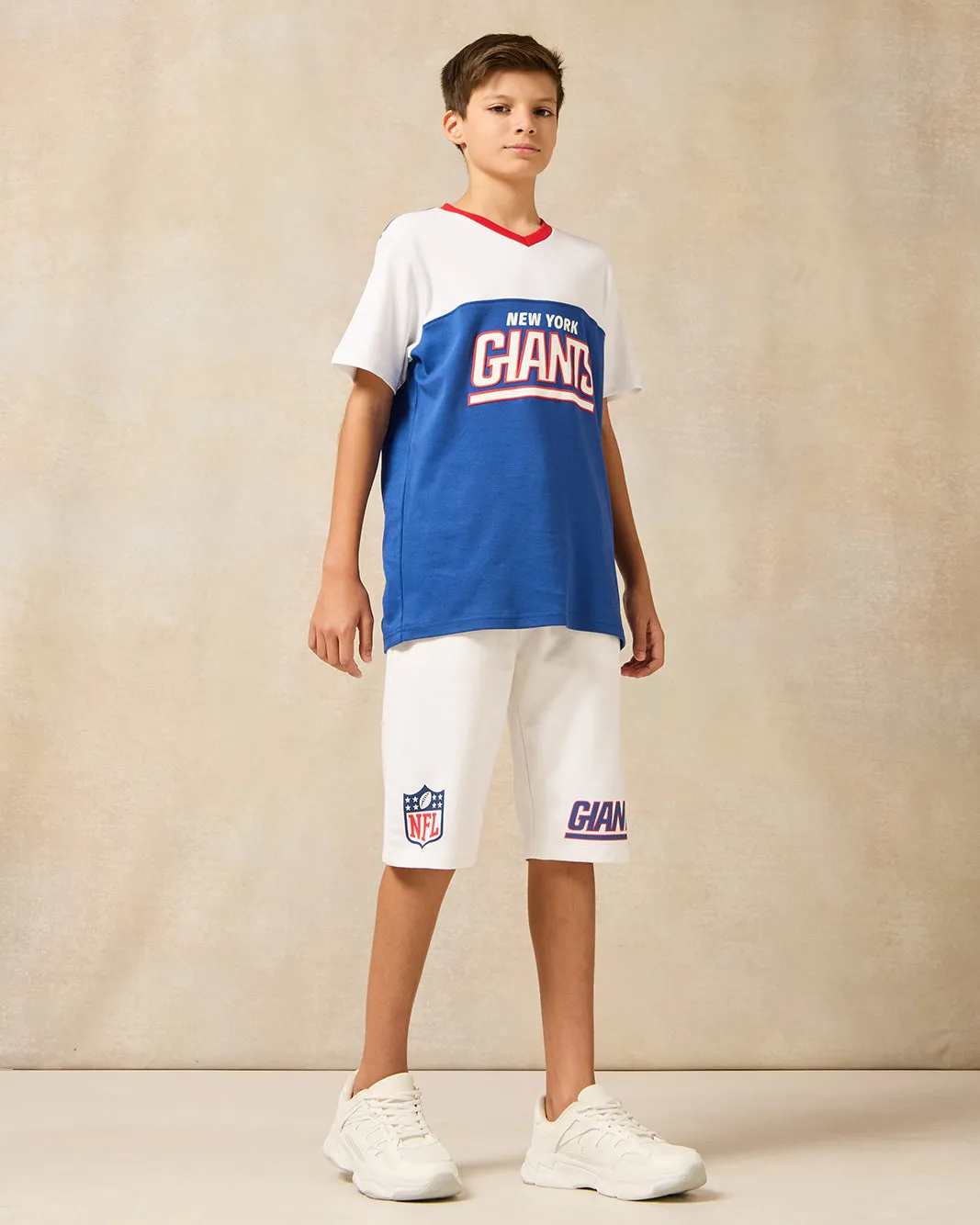 Senior Boys White Ny Giants Active Shorts sold by Redtag product image thumbnail 2