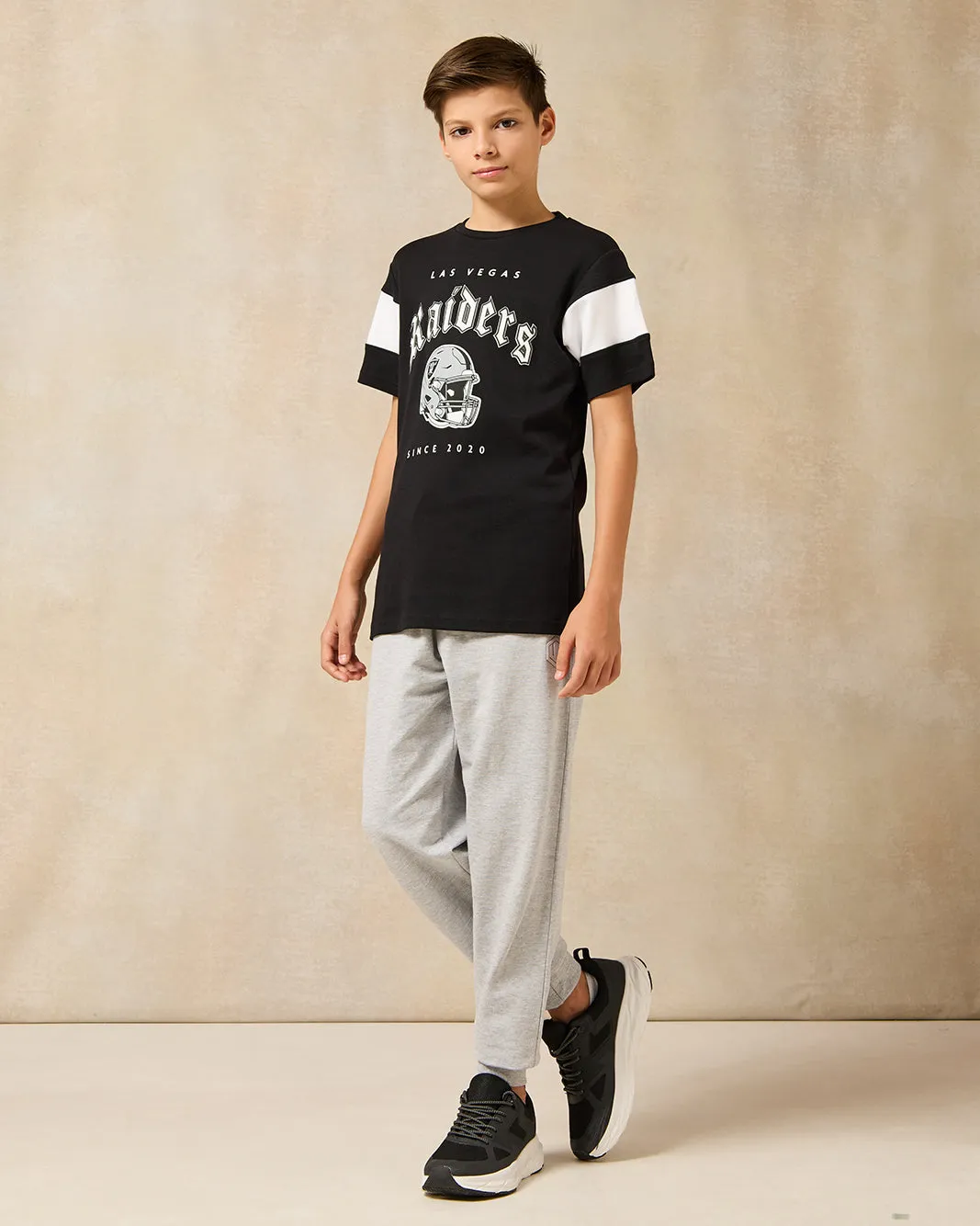 Senior Boys Black Over Size Las Vegas Raiders T-Shirt sold by Redtag product image thumbnail 2