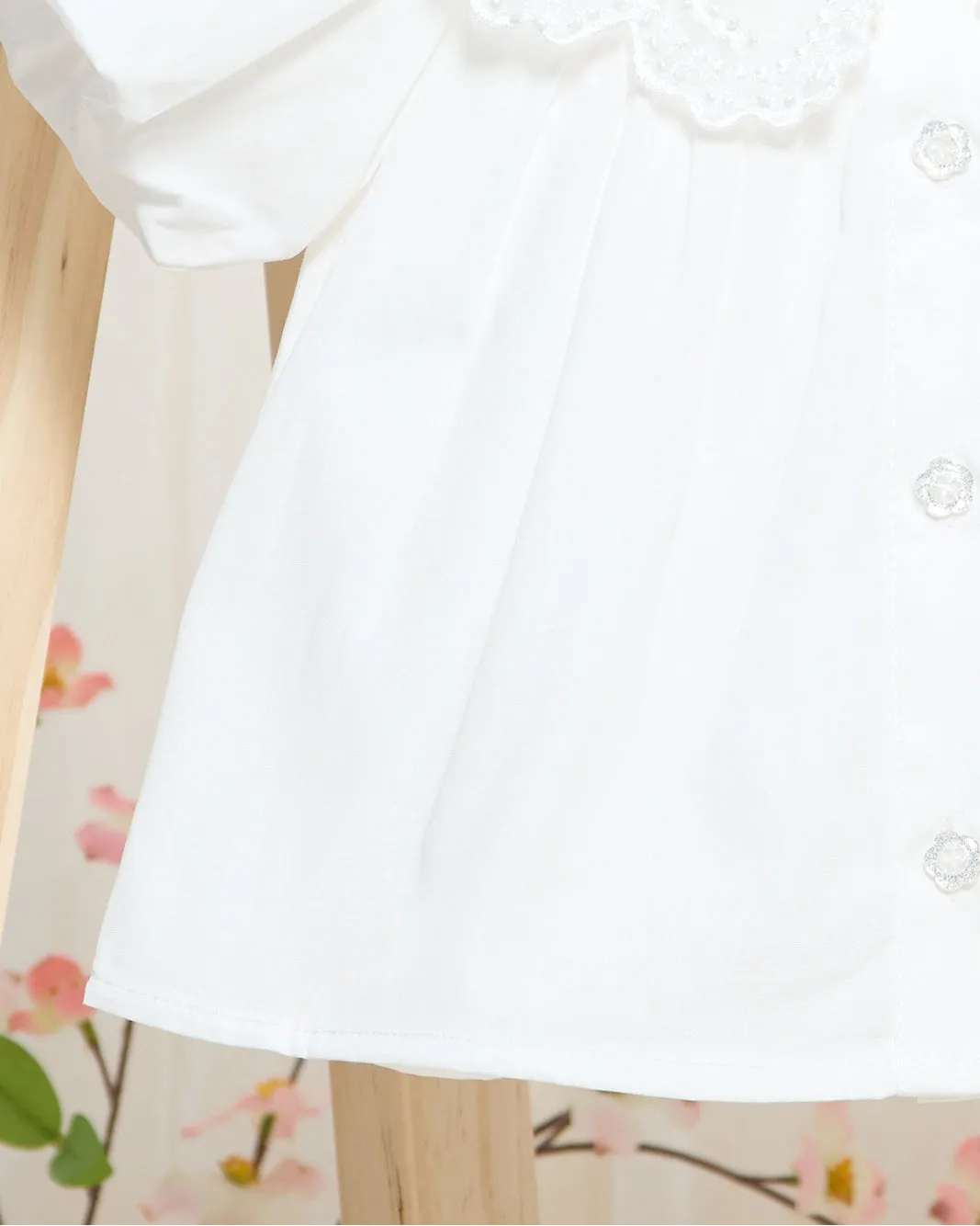 Infant Girls White Embossed Blouse sold by Redtag product image thumbnail 3