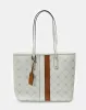 Women White Printed Tote Bag sold by Redtag