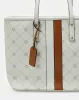 Women White Printed Tote Bag sold by Redtag