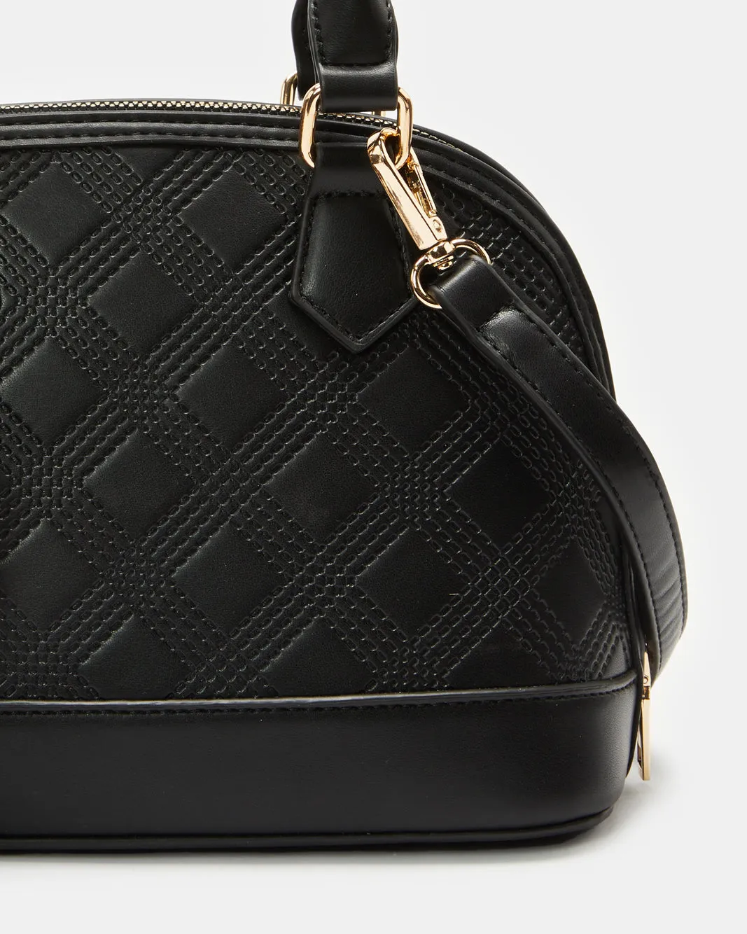 Women Black Textured Messenger Bag sold by Redtag product image thumbnail 3