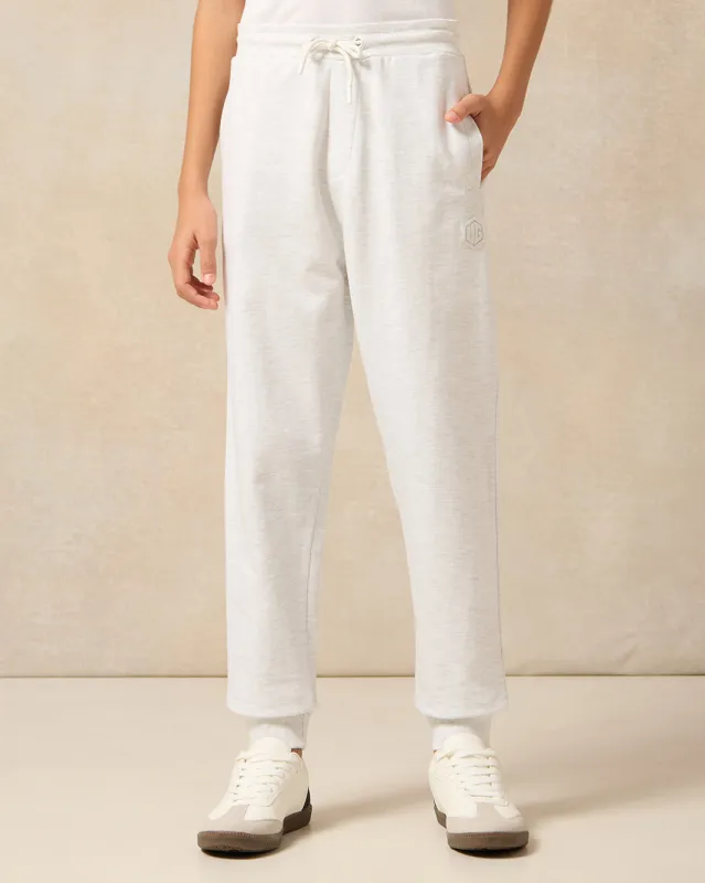 Senior Boys Ecru Solid Active Pants sold by Redtag