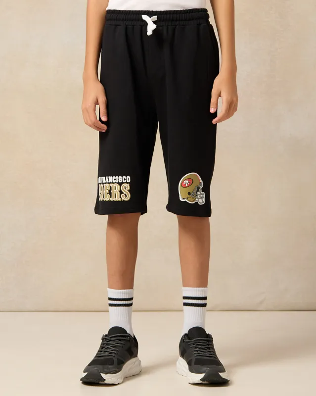 Senior Boys Black Printed Active Shorts sold by Redtag