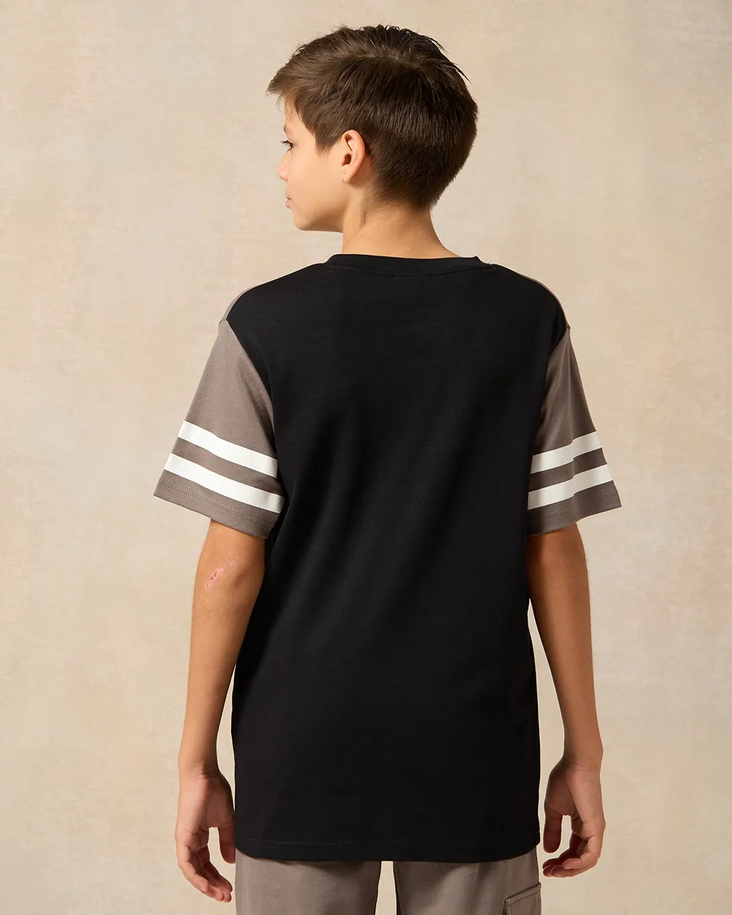 Senior Boys Black Over Size Las Vegas T-Shirt sold by Redtag product image thumbnail 3