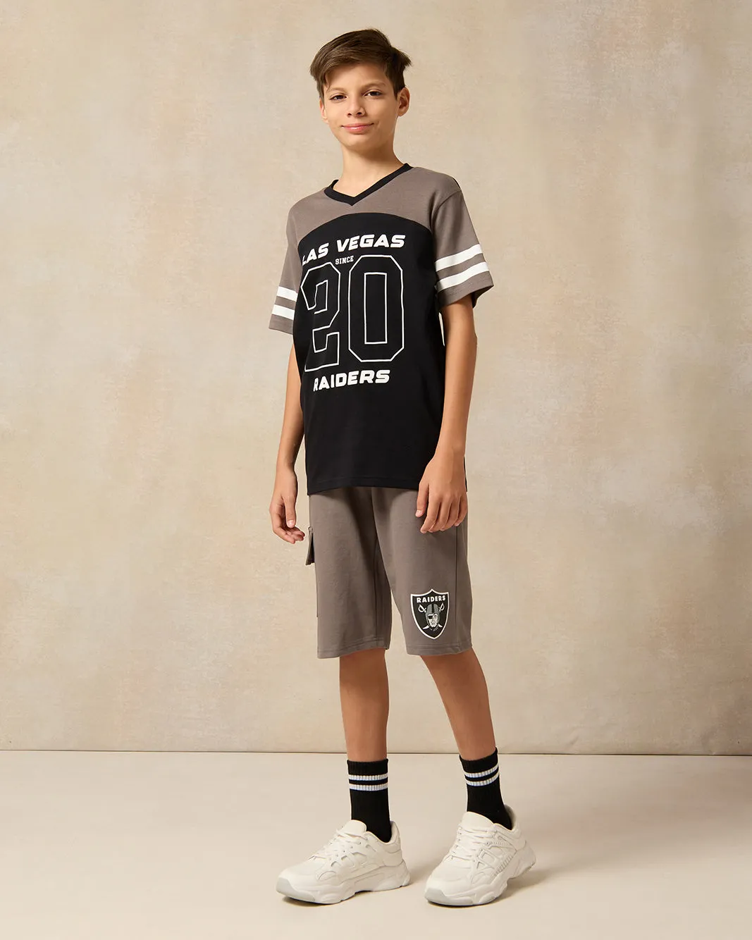 Senior Boys Black Over Size Las Vegas T-Shirt sold by Redtag product image thumbnail 2