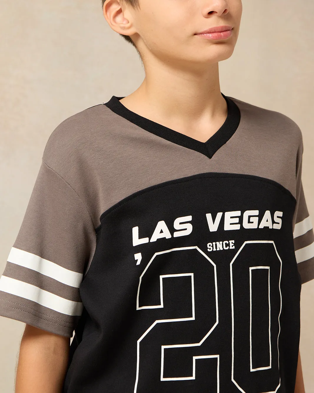 Senior Boys Black Over Size Las Vegas T-Shirt sold by Redtag product image thumbnail 4