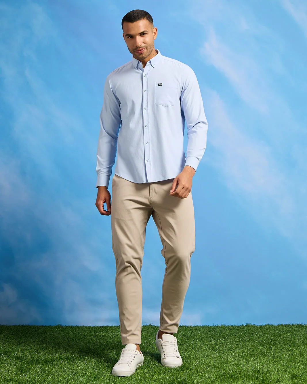 Men Blue Oxford Shirt sold by Redtag product image thumbnail 2