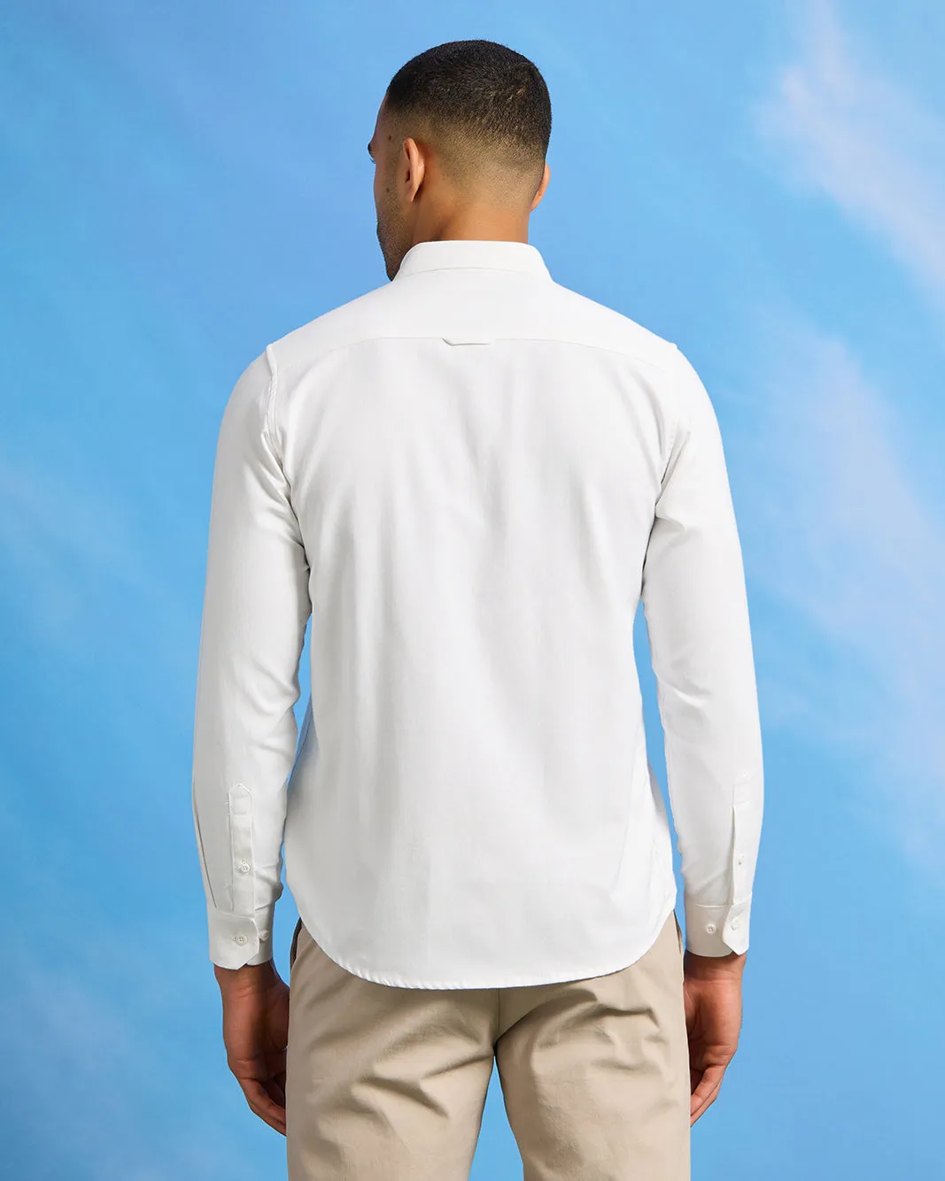 Men White Oxford Shirt sold by Redtag product image thumbnail 3