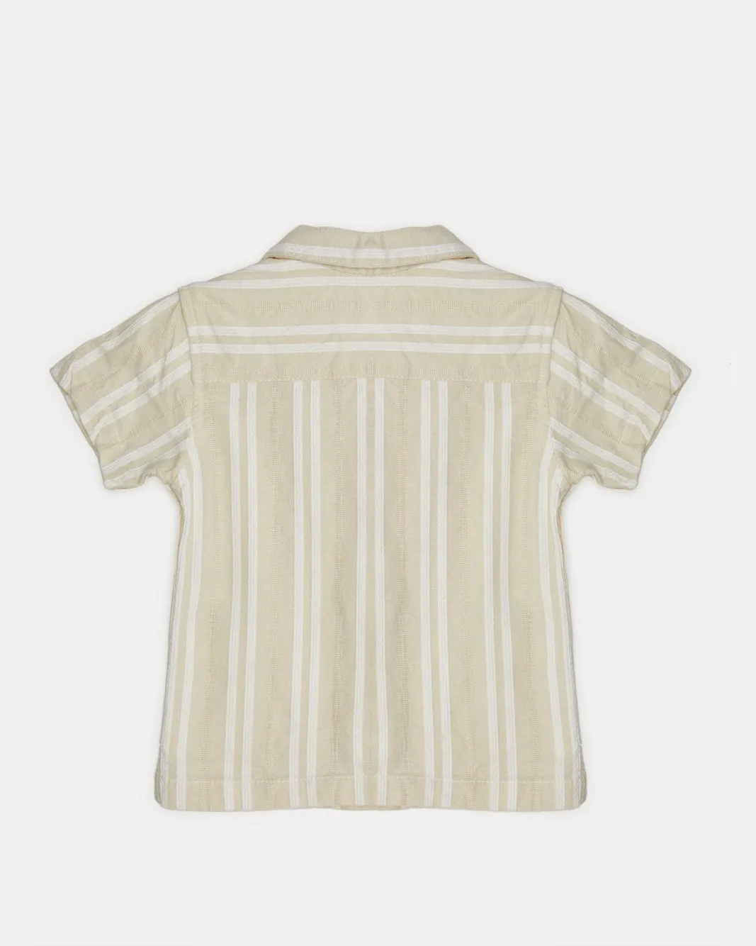 Infant Boys Beige Striped Shirt sold by Redtag product image thumbnail 4