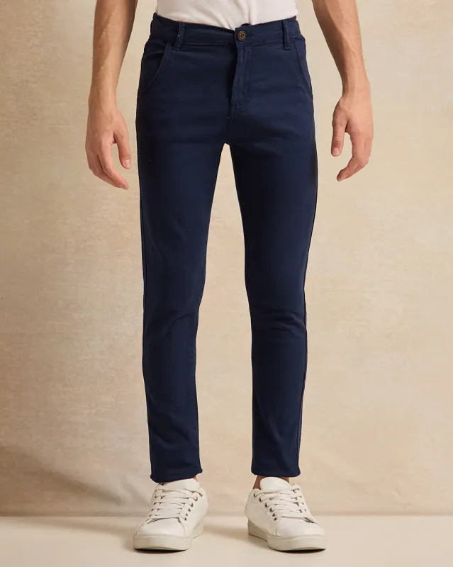 Senior Boys Navy Basic Casual Trouser sold by Redtag