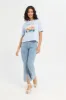 Women Blue Embellished T-Shirt sold by Redtag