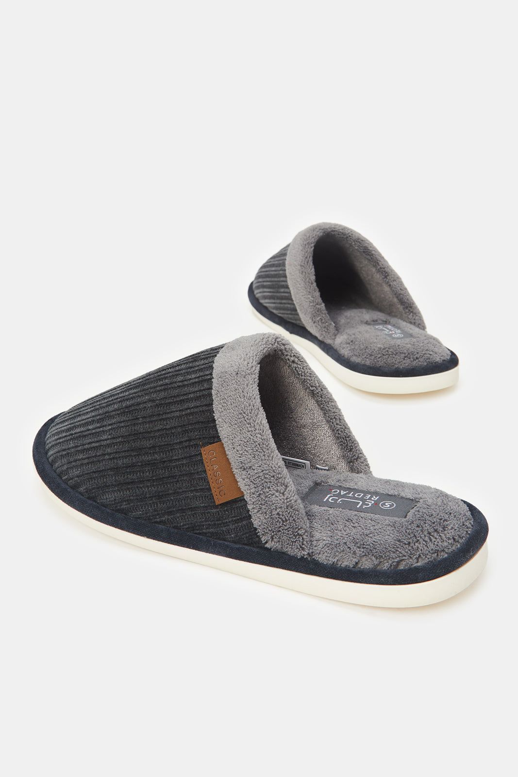 Men Grey Mule Slipper sold by Redtag product image thumbnail 4