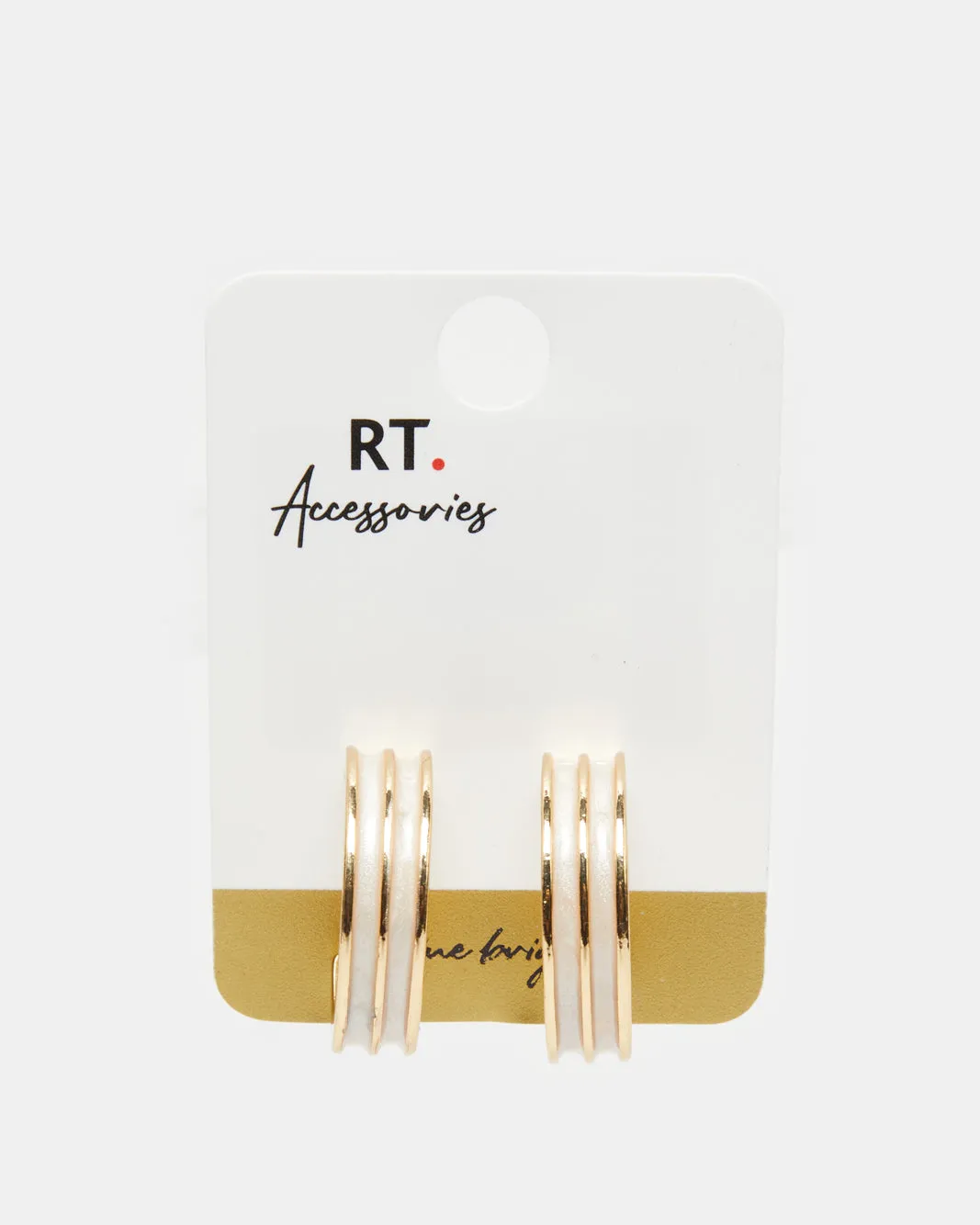 Women Gold Embellished Earrings sold by Redtag