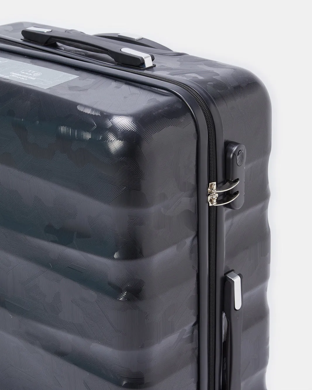 Black Textured Trolley Luggage Trolley (24 Inch) sold by Redtag product image thumbnail 3