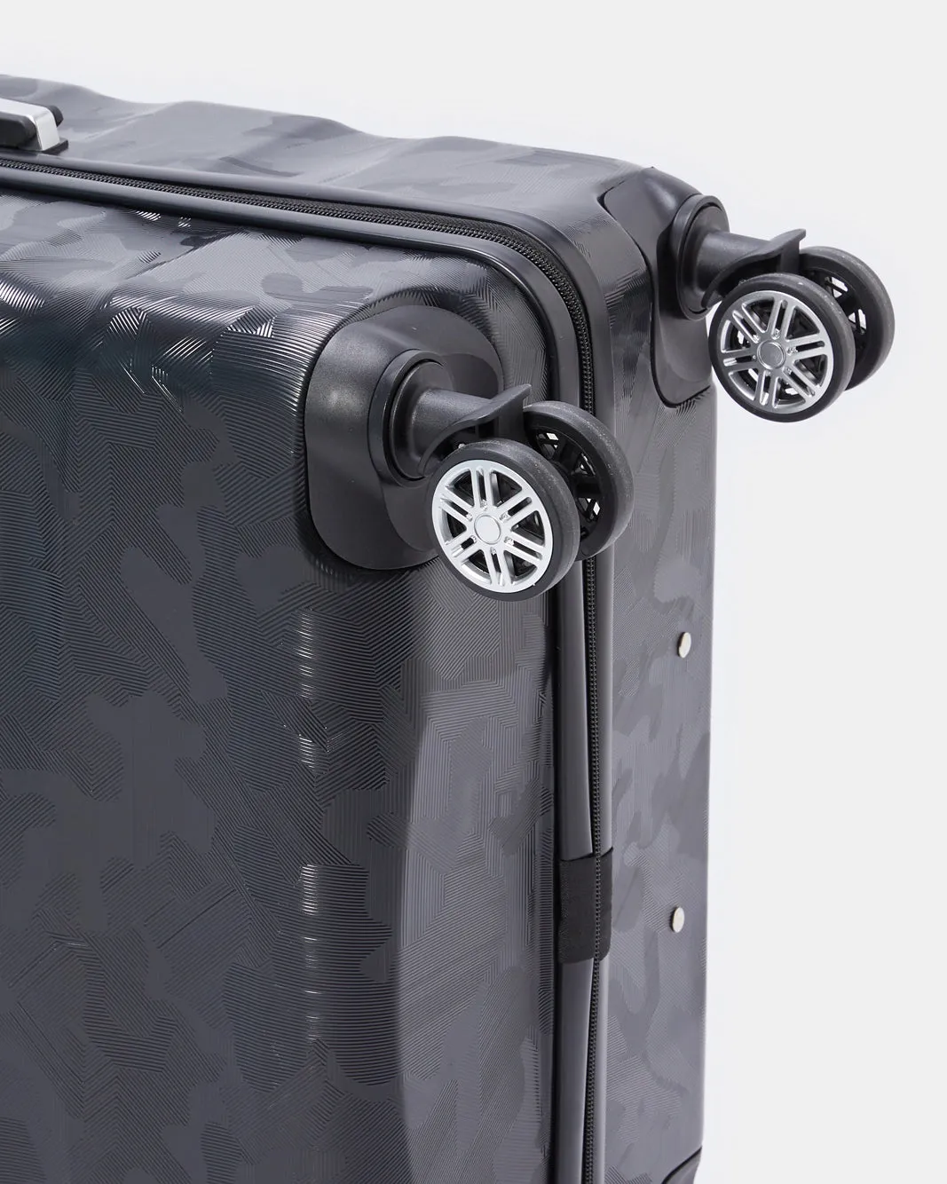 Black Textured Trolley Luggage Trolley (24 Inch) sold by Redtag product image thumbnail 4
