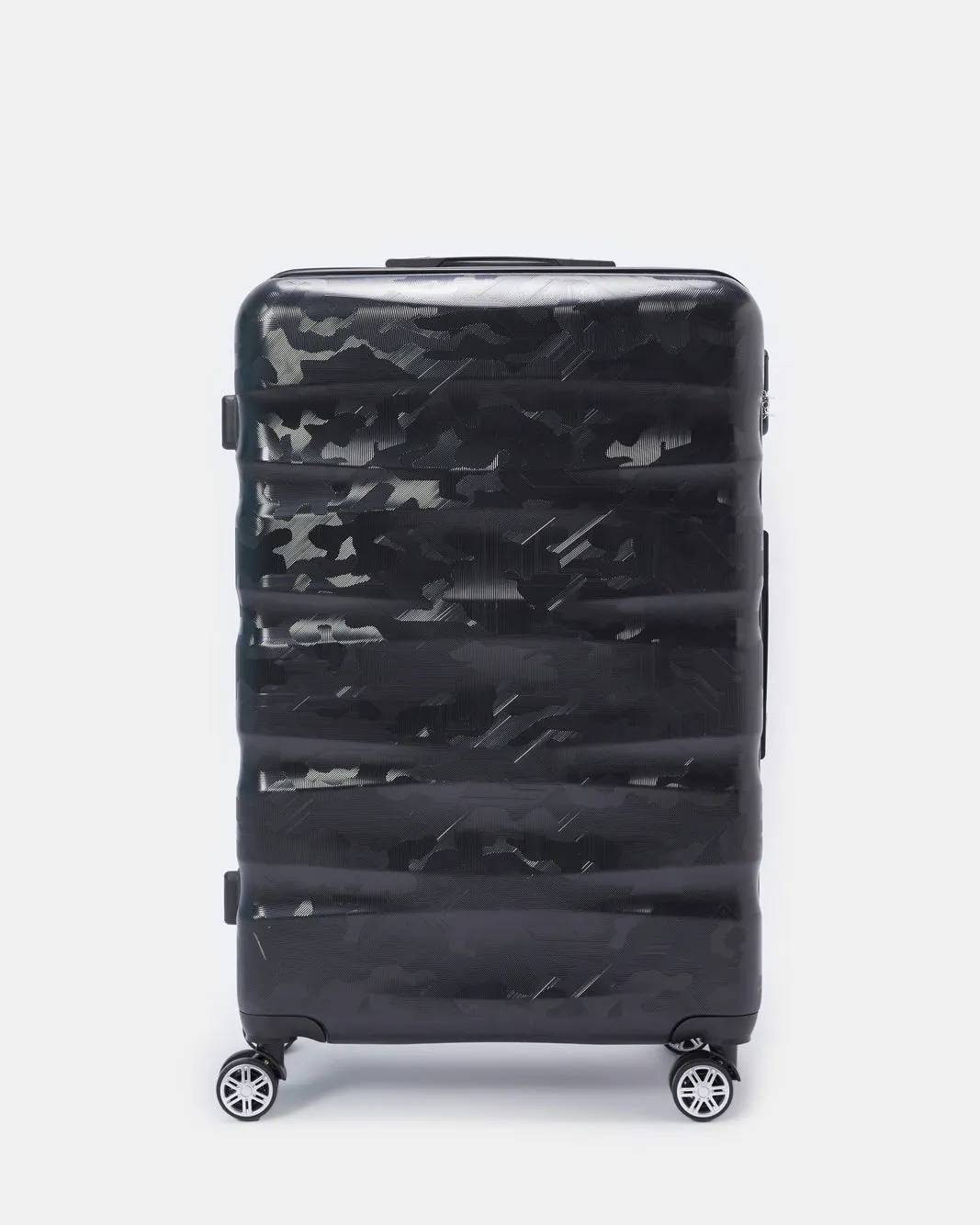 Black Textured Trolley Luggage Trolley (24 Inch) sold by Redtag