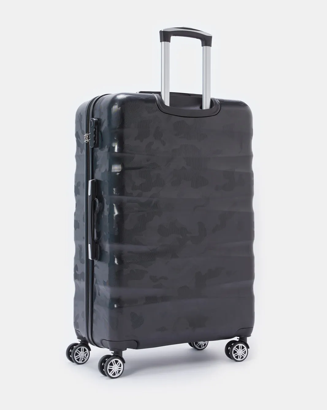 Black Textured Trolley Luggage Trolley (24 Inch) sold by Redtag product image thumbnail 2