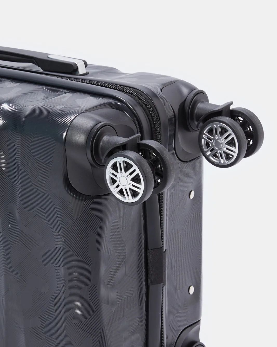 Black Textured Trolley Luggage Trolley (20 Inch) sold by Redtag product image thumbnail 4