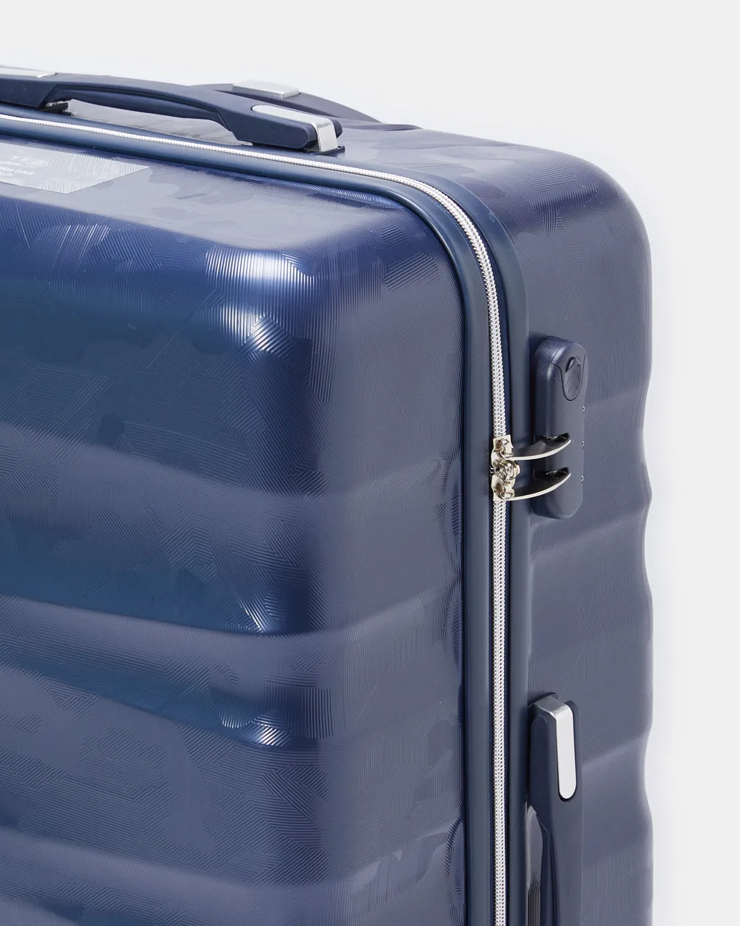 Blue Textured Trolley Luggage Trolley (28 Inch) sold by Redtag product image thumbnail 3