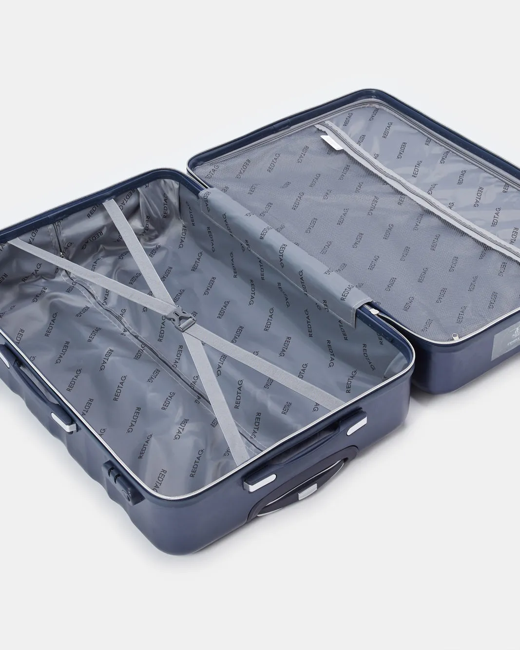 Blue Textured Trolley Luggage Trolley (28 Inch) sold by Redtag product image thumbnail 5