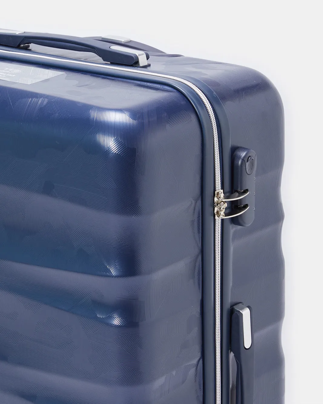 Blue Textured Trolley Luggage Trolley (24 Inch) sold by Redtag product image thumbnail 3