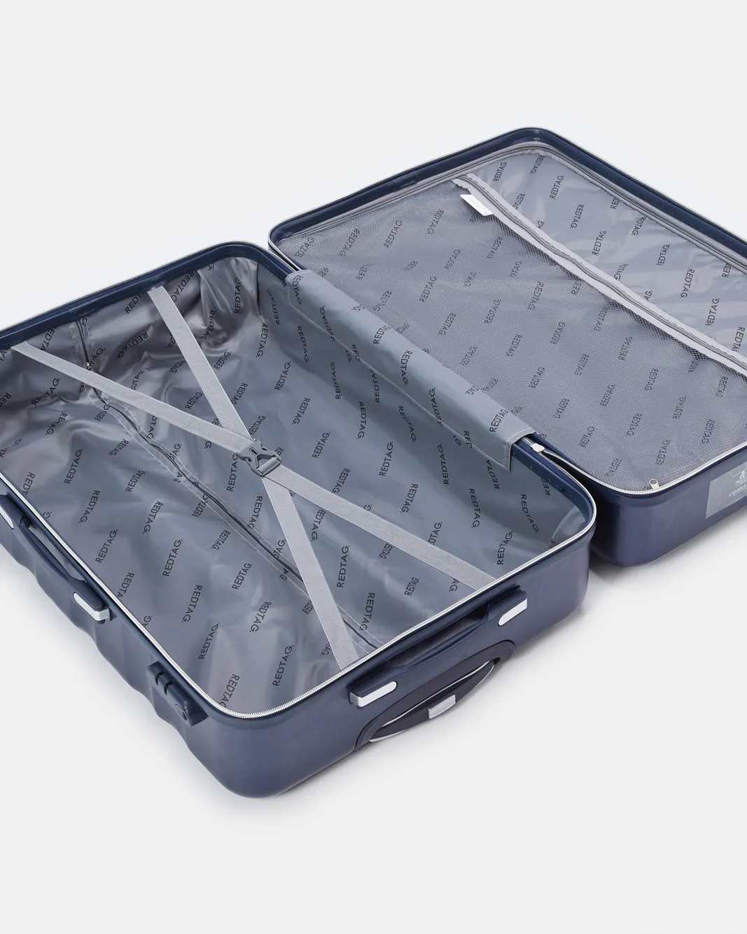 Blue Textured Trolley Luggage Trolley (24 Inch) sold by Redtag product image thumbnail 5
