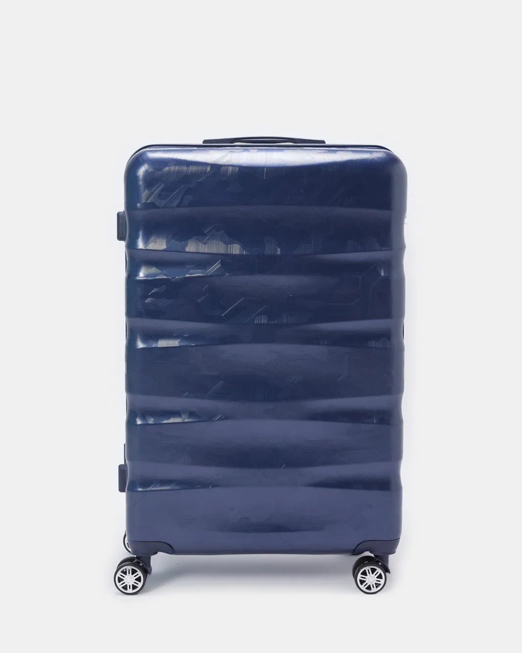 Blue Textured Trolley Luggage Trolley (24 Inch) sold by Redtag
