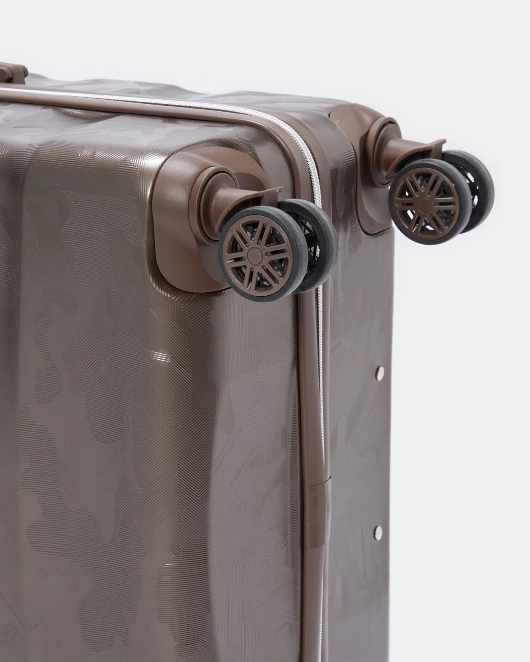Brown Textured Trolley Luggage Trolley (28 Inch) sold by Redtag product image thumbnail 4