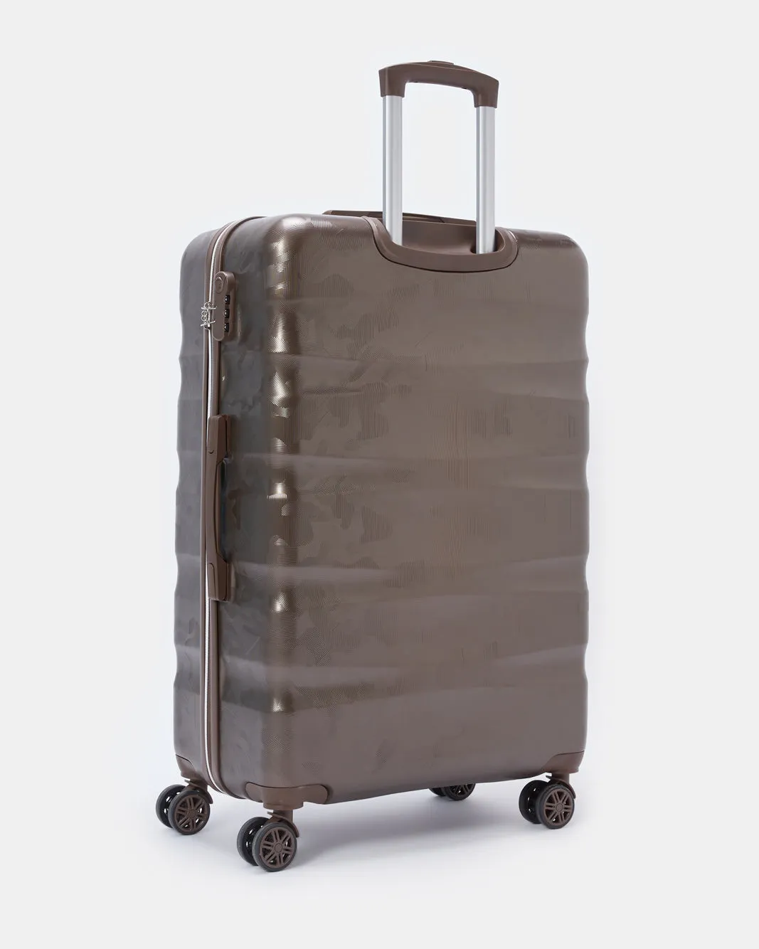 Brown Textured Trolley Luggage Trolley (28 Inch) sold by Redtag product image thumbnail 2