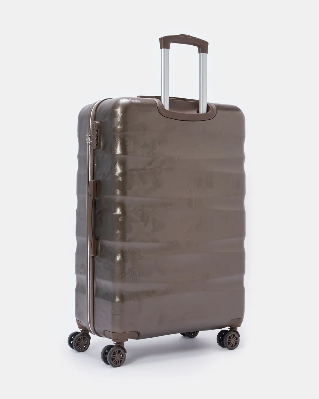 Brown Textured Trolley Luggage Trolley (24 Inch) sold by Redtag product image thumbnail 2