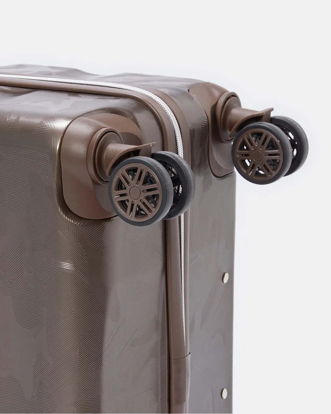 Brown Textured Trolley Luggage Trolley (20 Inch) sold by Redtag product image thumbnail 4