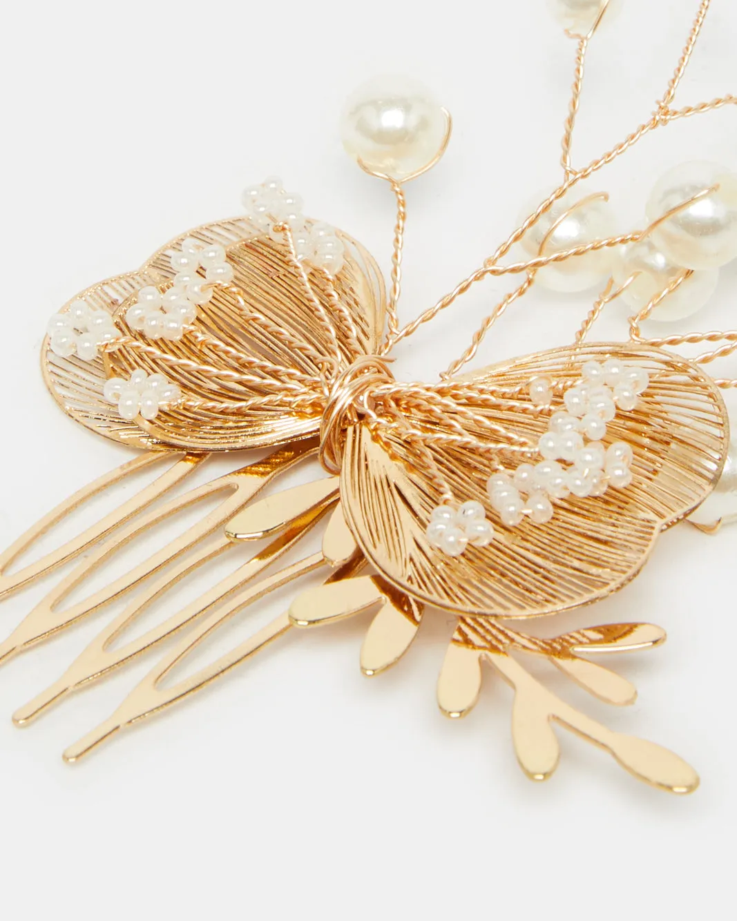 Women Gold Embellished Hair Clip sold by Redtag product image thumbnail 3