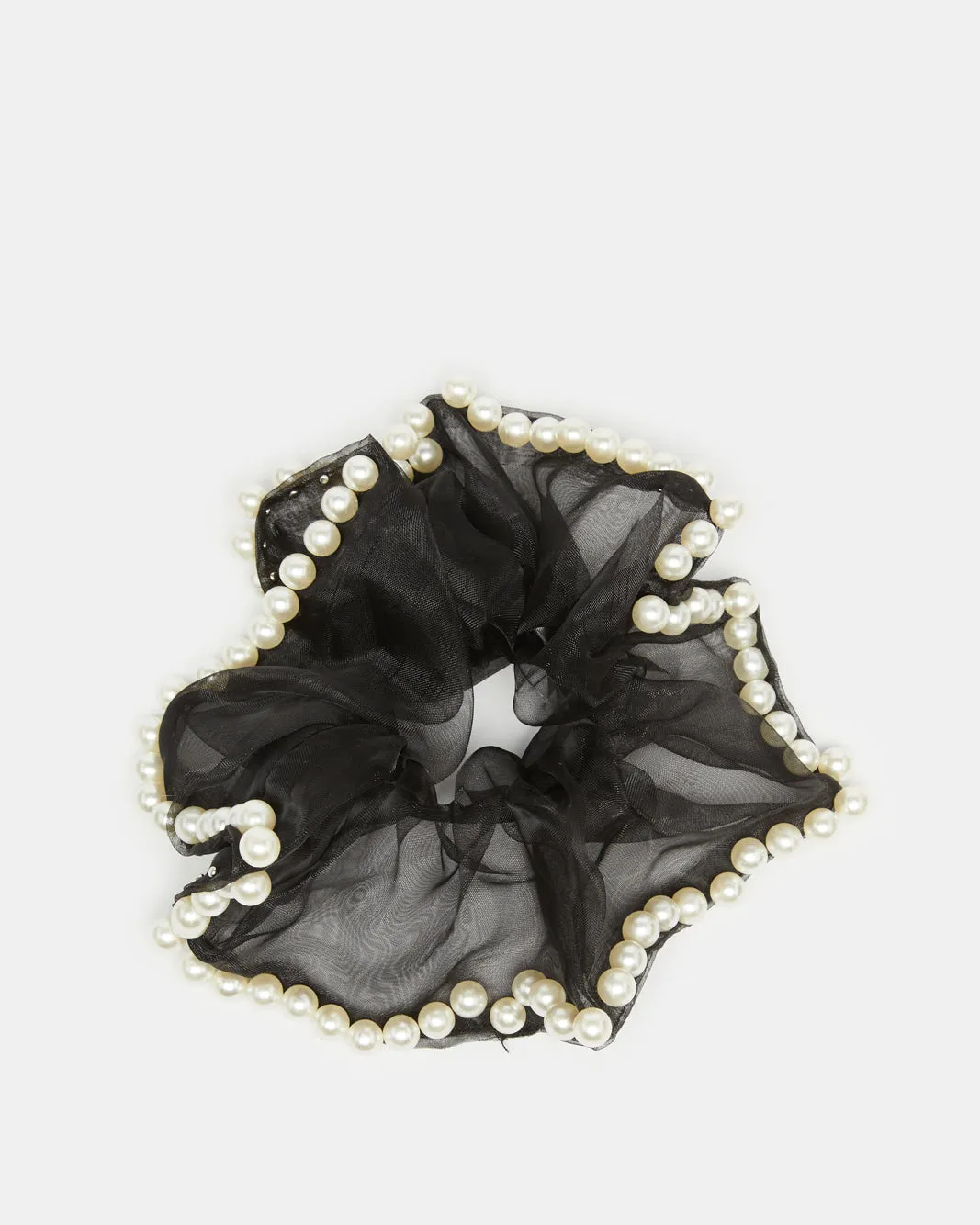 Women Black Embellished Scrunchy sold by Redtag