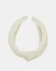 Women Cream Jacquard Headband sold by Redtag