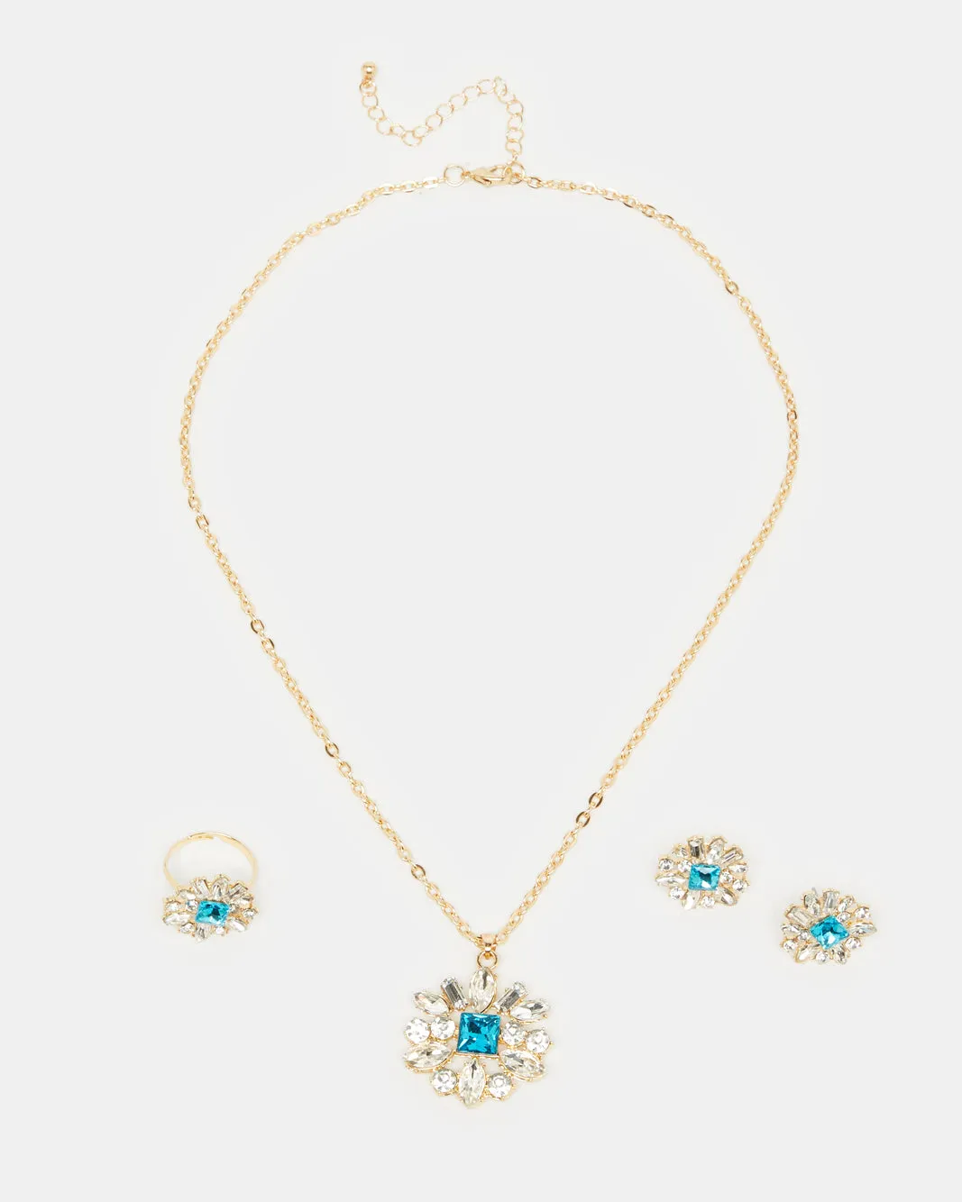 Women Gold Necklace Set (3 Piece) sold by Redtag