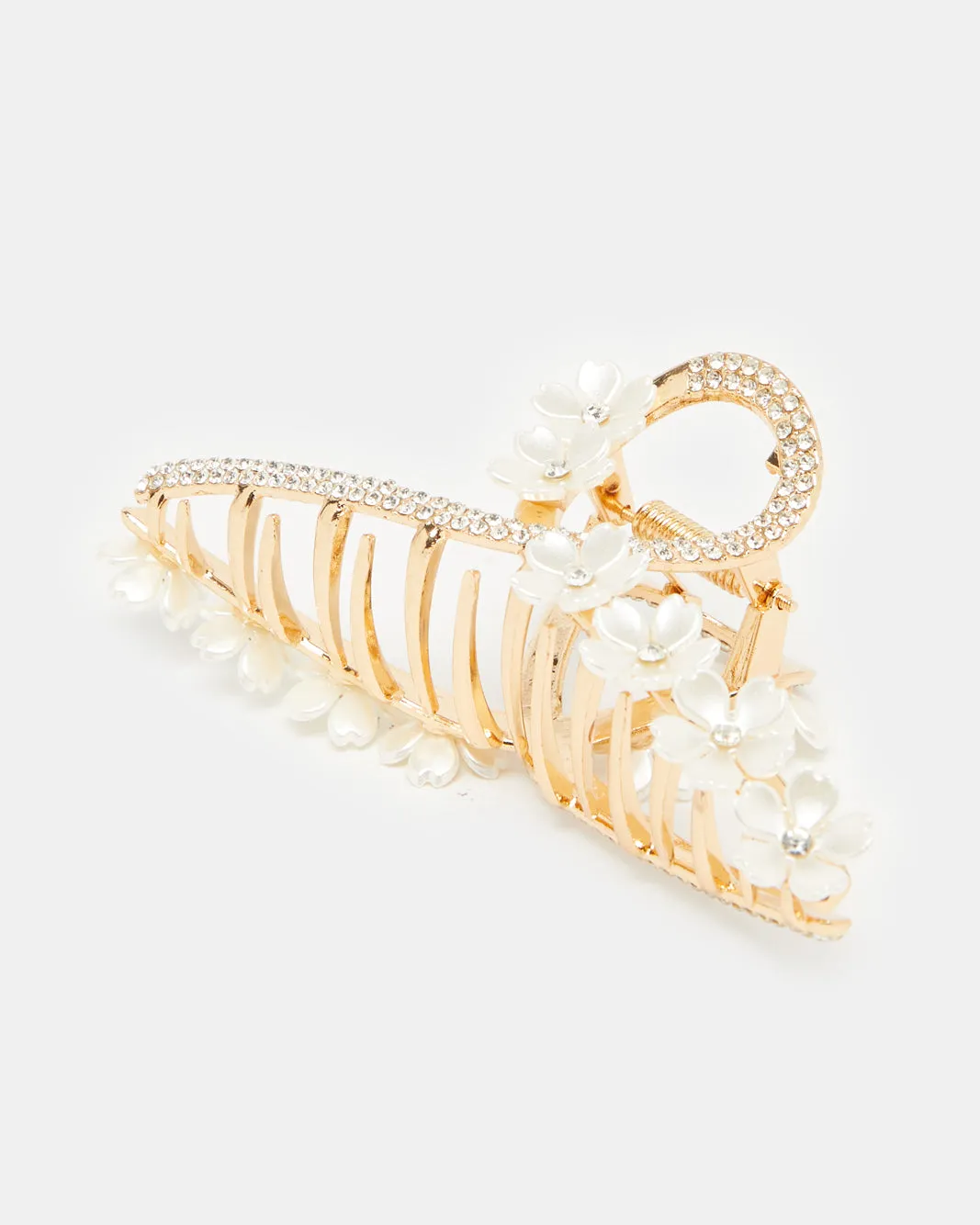 Women Gold Embellished Hair Clip sold by Redtag