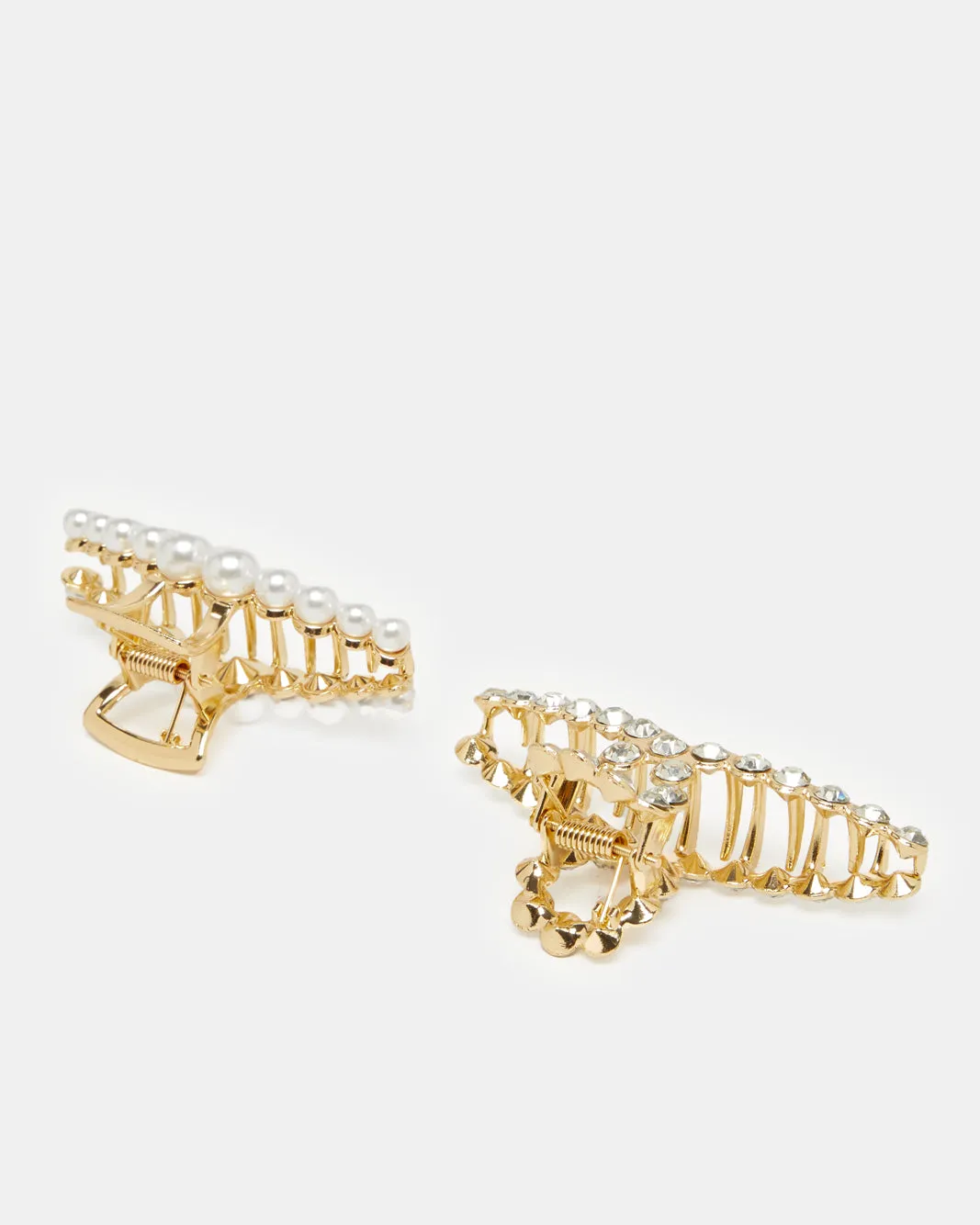 Women Gold Embellished Hair Clip Set (2 Piece) sold by Redtag product image thumbnail 2