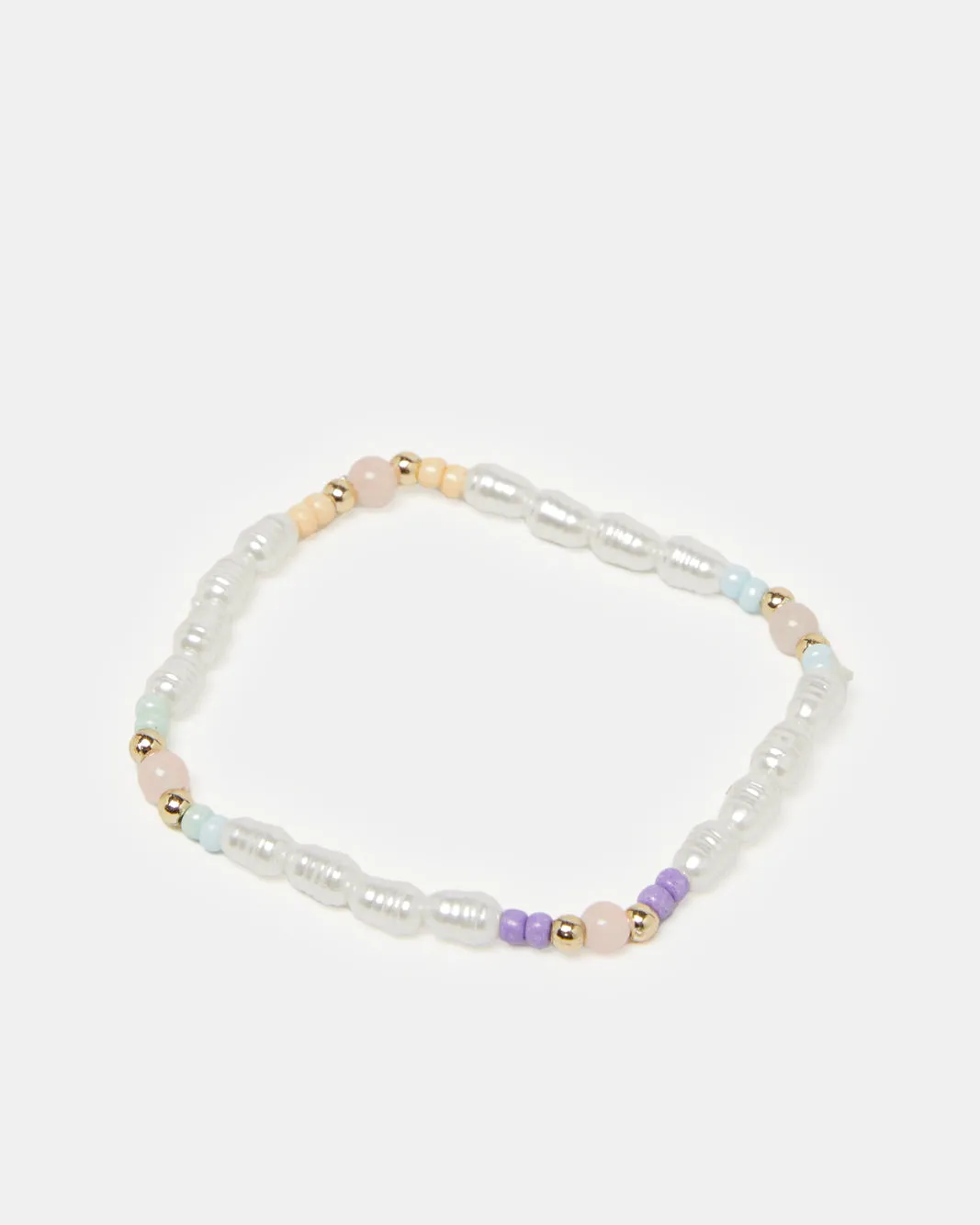 Girls Gold-Pearl Embellished Necklace& Bracelets Set (5 Piece) sold by Redtag product image thumbnail 5