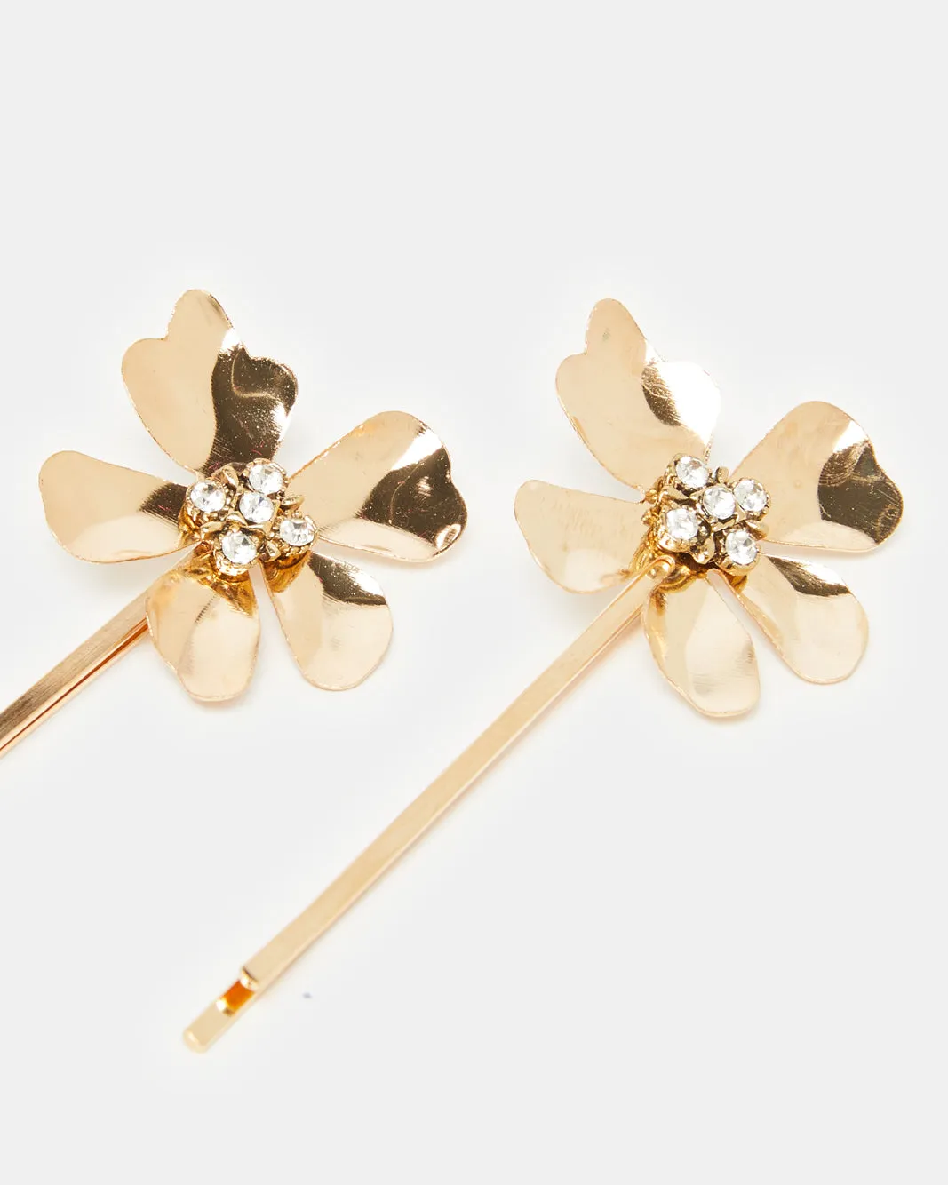 Women Gold Embellished Hair Clip Set (2 Piece) sold by Redtag product image thumbnail 3