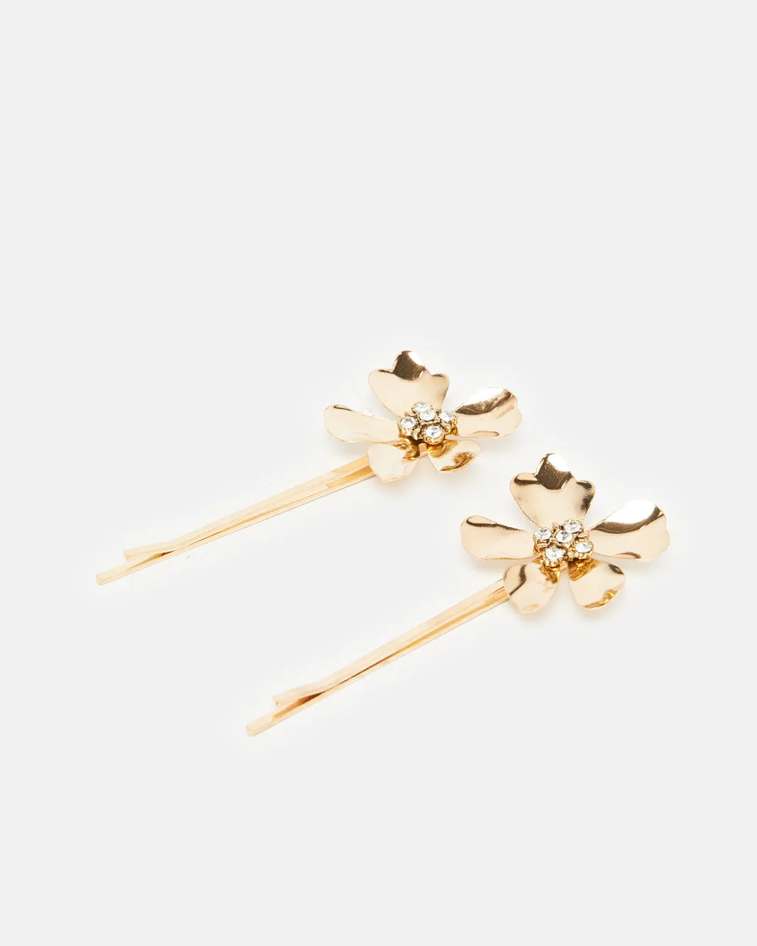 Women Gold Embellished Hair Clip Set (2 Piece) sold by Redtag