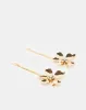 Women Gold Embellished Hair Clip Set (2 Piece) sold by Redtag