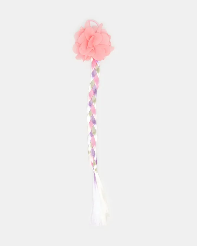 Girls Multicolour Elastic Band With Synthetic Hair sold by Redtag